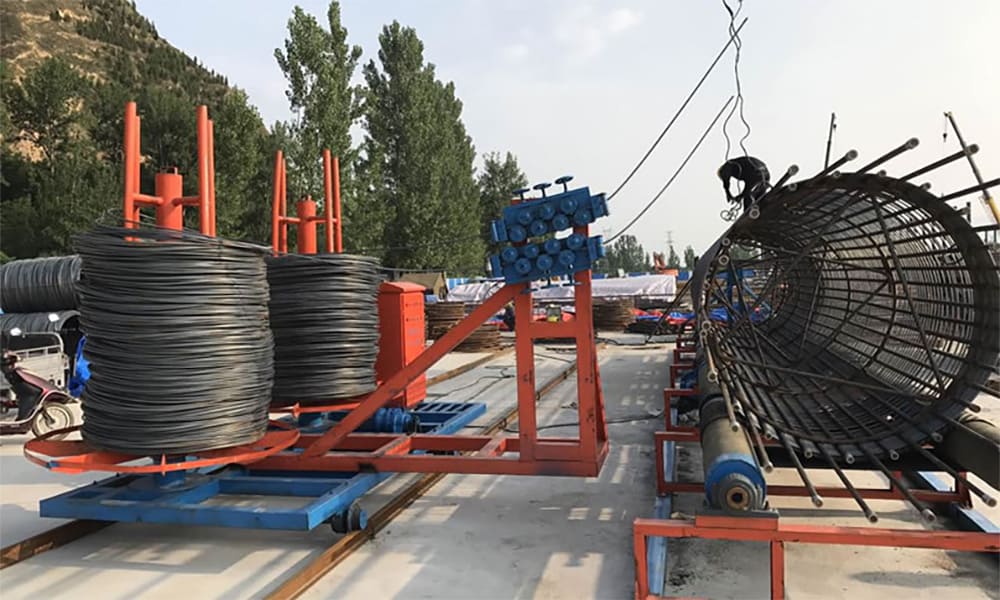 Install Steel Wire Cage Winding Machine