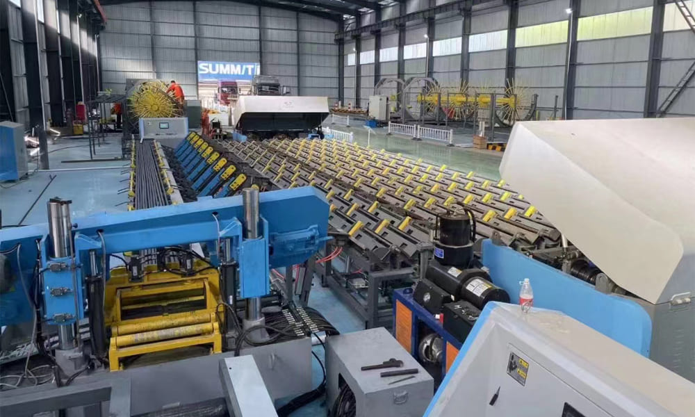 Steel Rebar Sawing Threading and Grinding Production Line