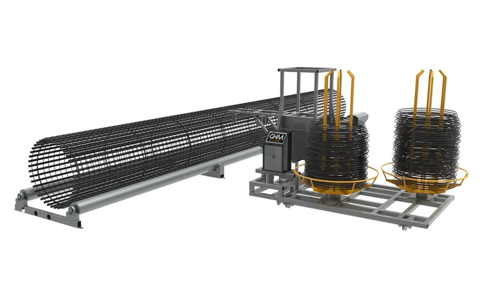 GHM Machinery's Steel Bar Cage Winding Machine